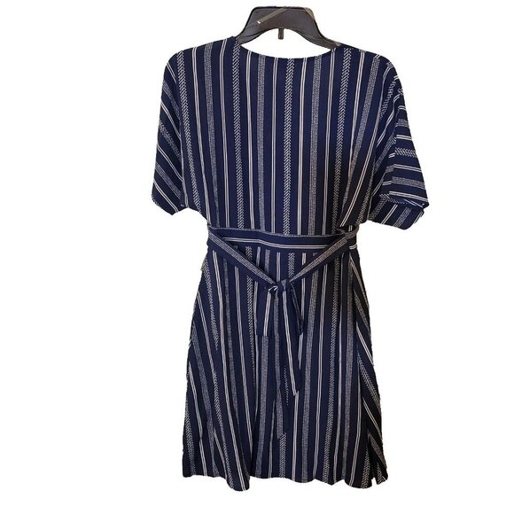 Charlotte Russe Navy and White Striped Mini Dress - Picture 6 of 11